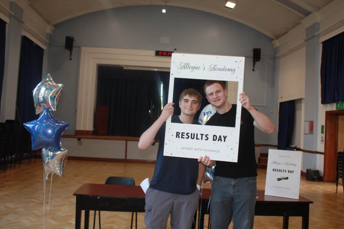 Alleyne’s Academy students celebrate A Level and BTEC results in Stone — Stone news photo