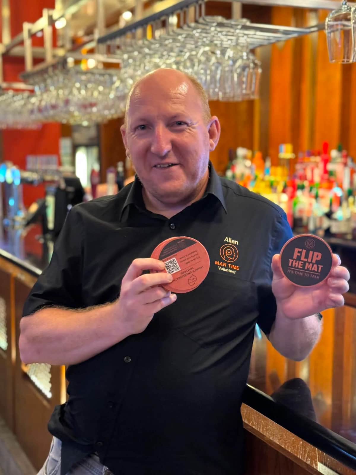 Man Time Launches 10,000 Beer Mat Campaign in Stone — Stone news photo