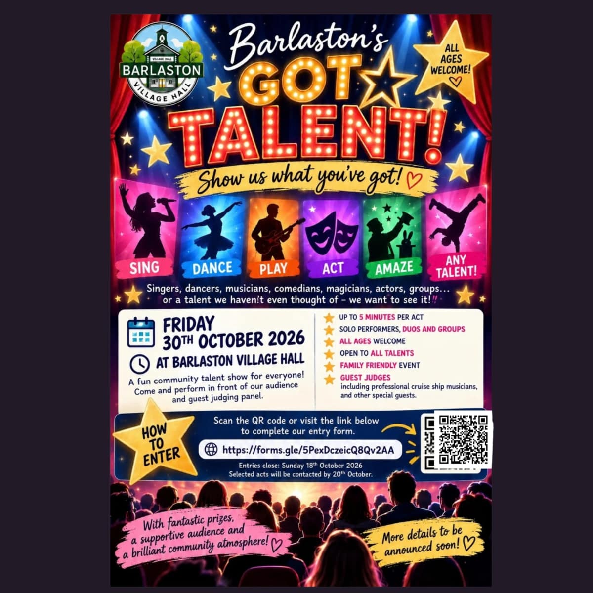 Barlaston’s Got Talent seeks performers for first community talent show — Stone news photo