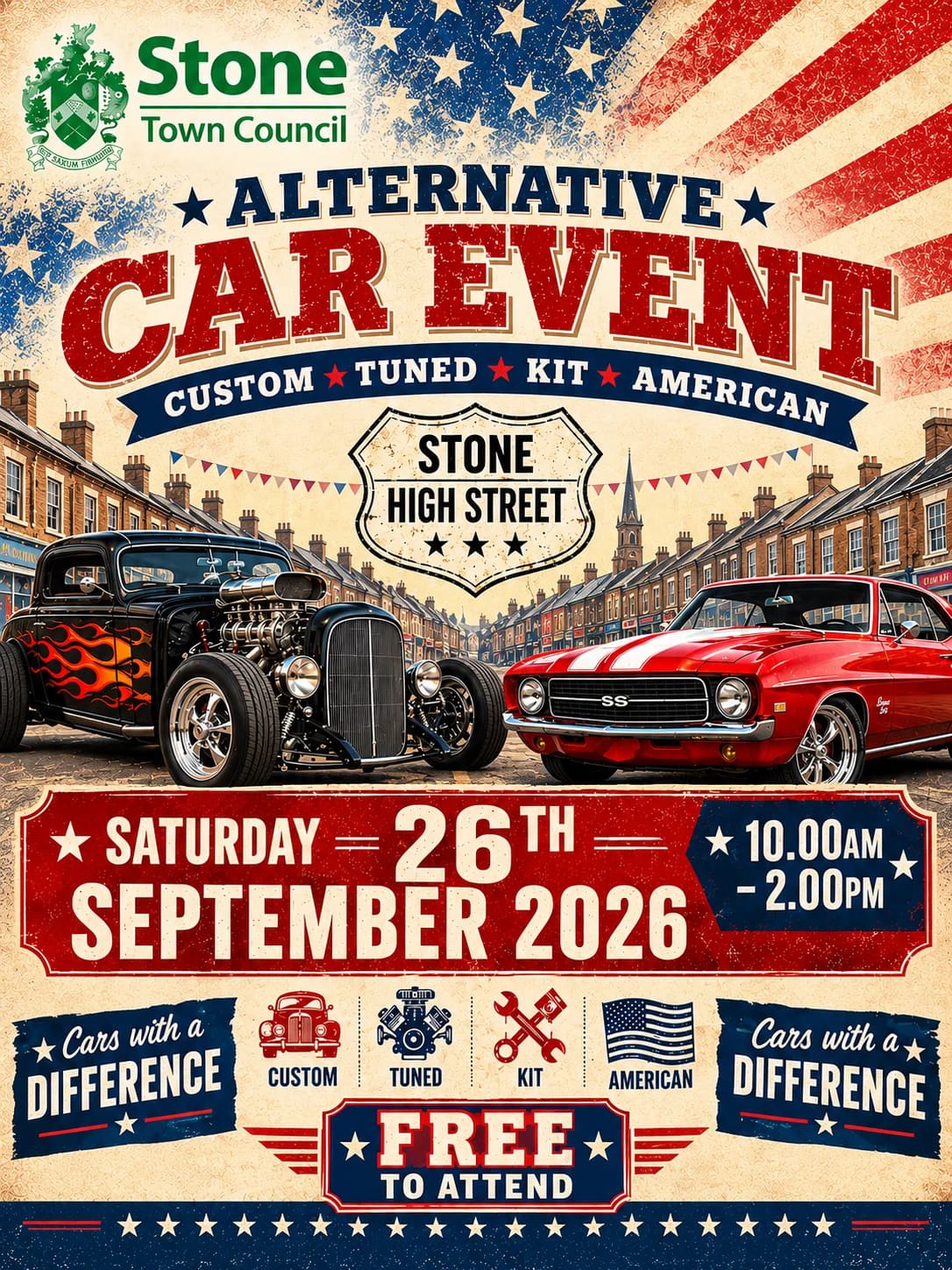 Custom, tuned and American cars heading to Stone High Street for new event — Stone news photo (A Little Bit of Stone)