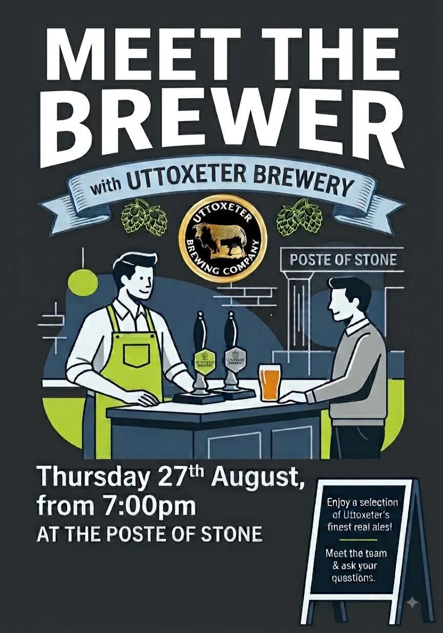 Poste of Stone to host second meet the brewer night — Stone news photo (A Little Bit of Stone)