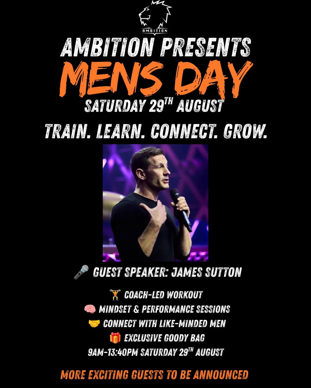 James Sutton to speak at first Ambition Men’s Day in Stone — Stone news photo