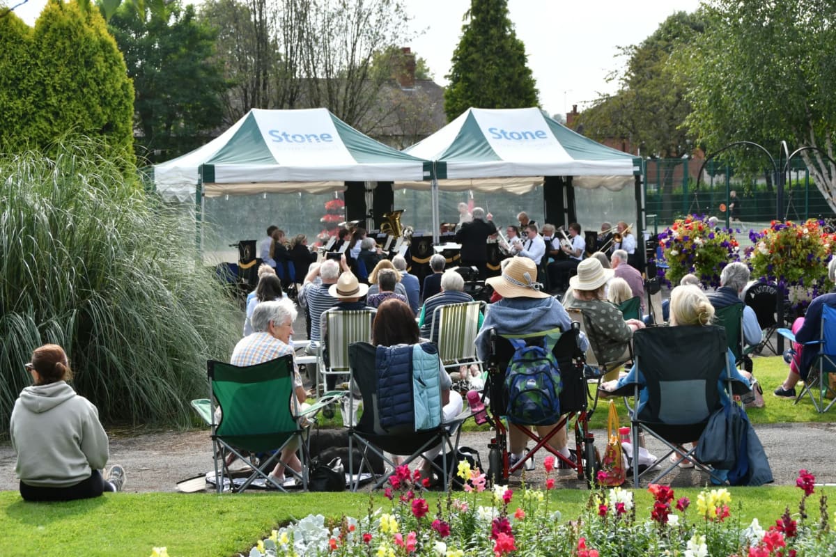Stonefield Park concert to include Burma Star and VJ Day commemoration — Stone news photo (A Little Bit of Stone)
